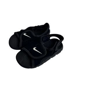 Nike Black Adjustable Sandals - no size tag